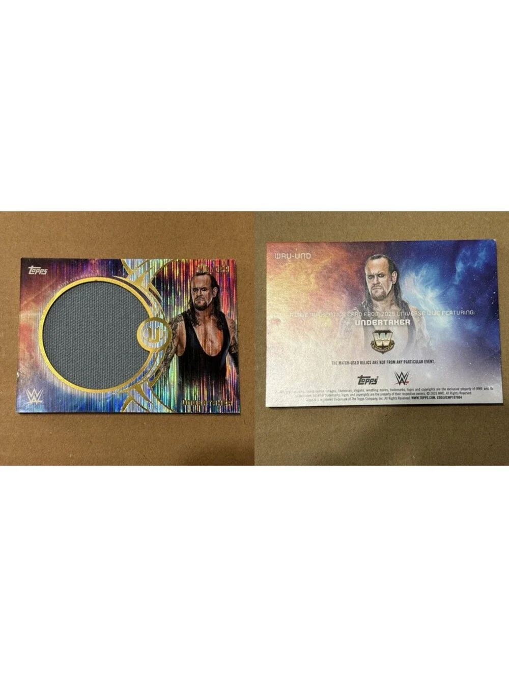 2025 Topps Universe WWE The Undertaker #WAU-UND WWE Authentics #/199